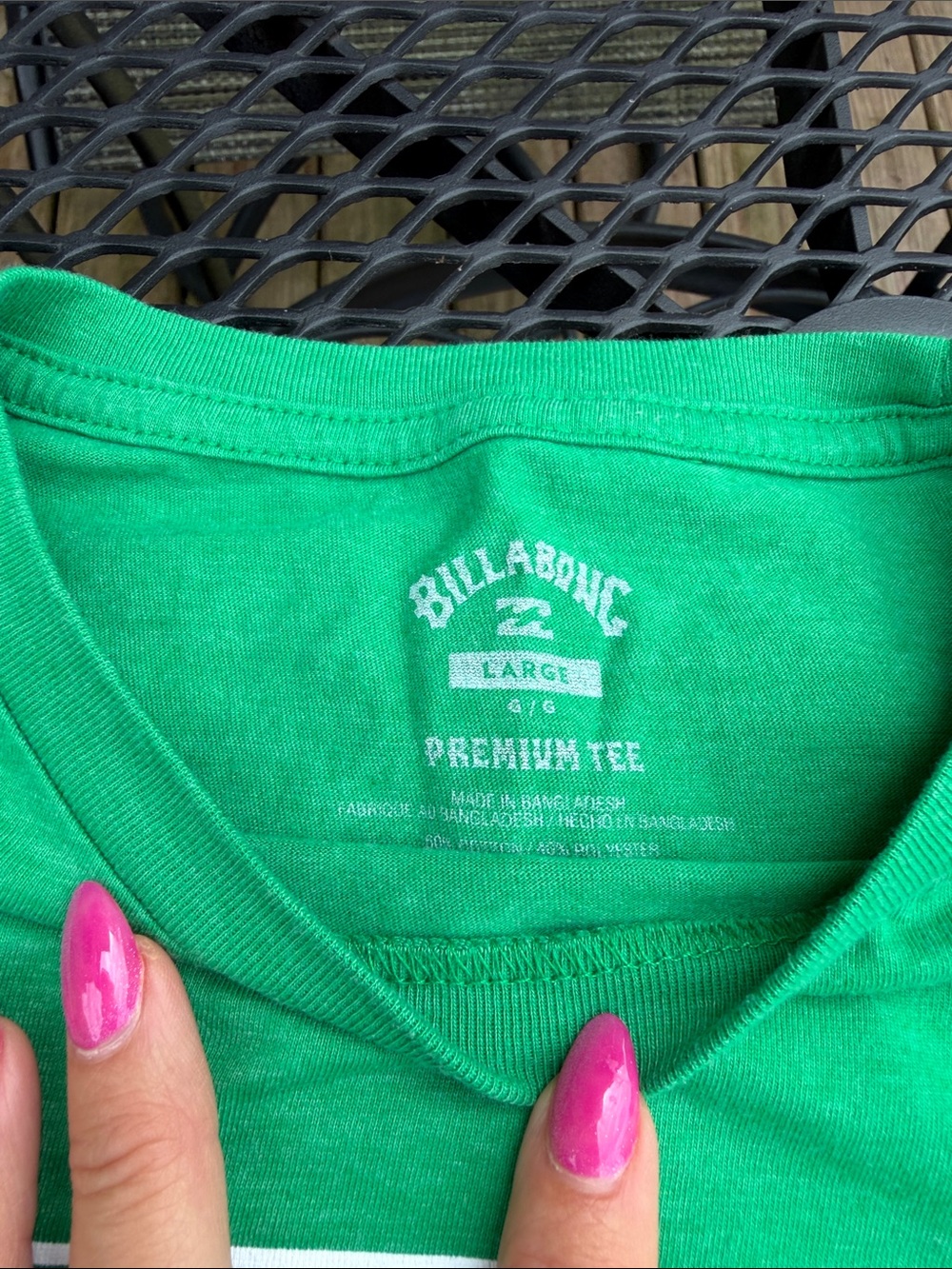 Billabong Men’s Emerald Green Logo Short Sleeve Tee - Picture 2 of 4
